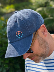 Divis Distressed Denim Baseball Cap
